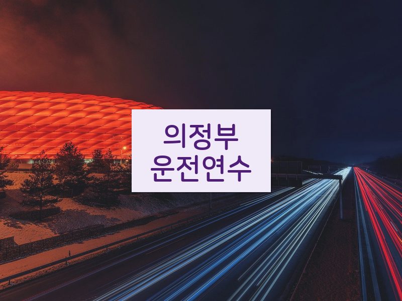 의정부운전연수 후기