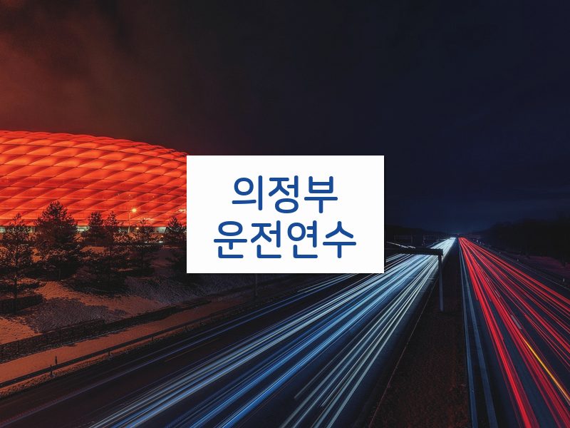 의정부운전연수 후기