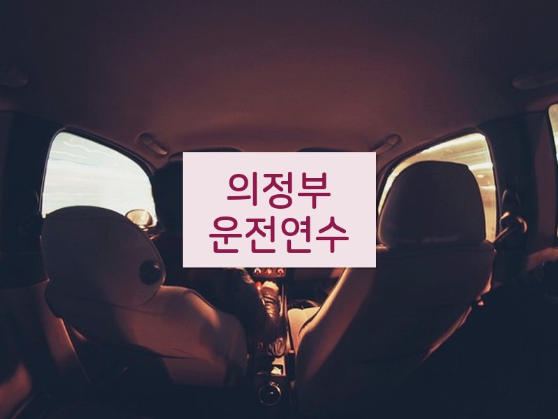 의정부운전연수 후기