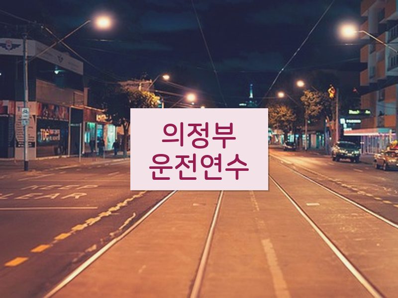 의정부운전연수 후기